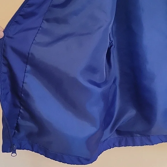 New York Giants Reebok SI NFL Blue Windbreaker Jacket Men's Large - Picture 8 of 13